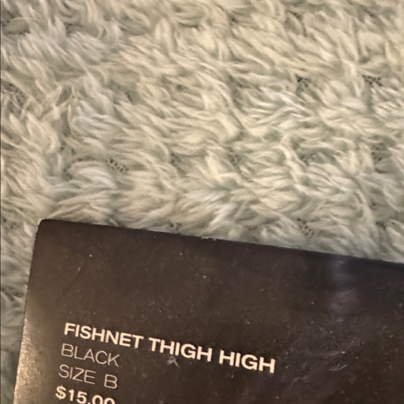 Victoria's Secret Black Fishnet Thigh Highs - Picture 3 of 4